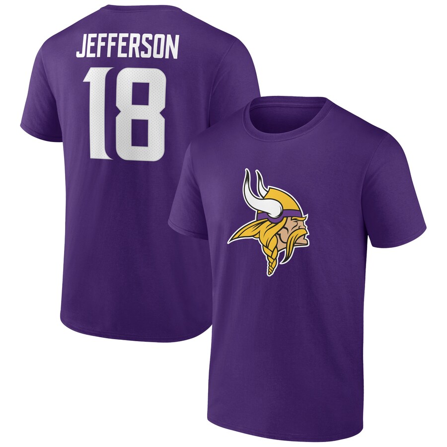 【Fanatics】WR #18 ジャスティン・ジェファーソン Tシャツ